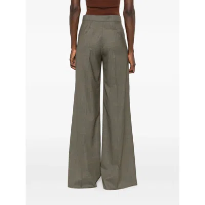 Max Mara Patterned Casual Pants In Brown