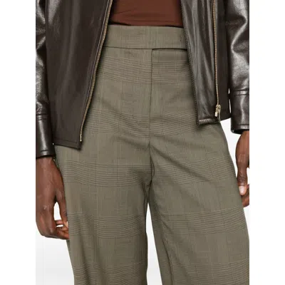 Max Mara Patterned Casual Pants In Brown