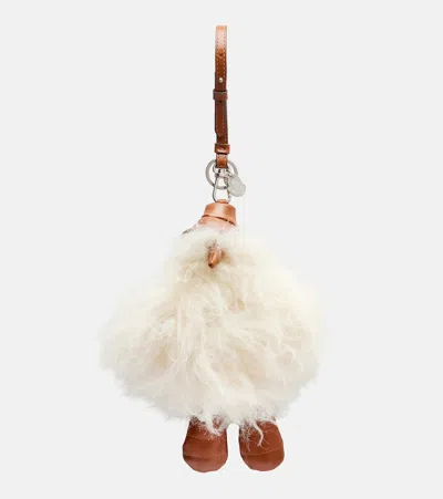 Moncler Monduck Keychain In White