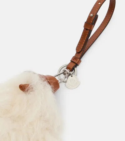 Moncler Monduck Keychain In White