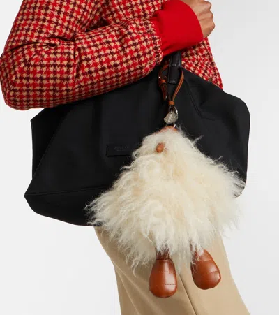 Moncler Monduck Keychain In White