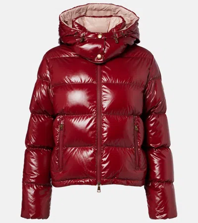Moncler Niveole Short Down Jacket In Red