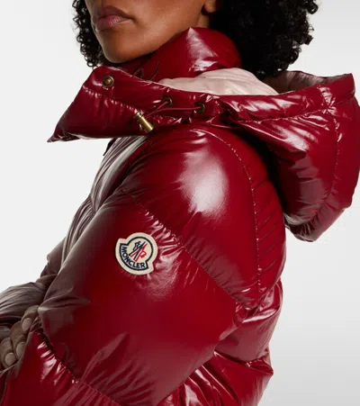 Moncler Niveole Short Down Jacket In Red