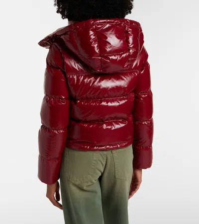 Moncler Niveole Short Down Jacket In Red