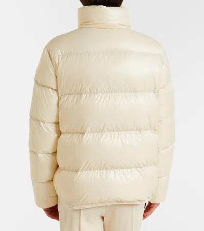 Moncler Abbadia Short Down Jacket High Collar In White