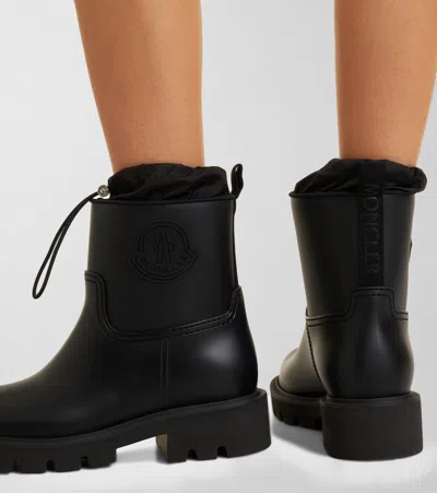 Moncler Stylish High-top Mini Boots With Drawstring Fastening 20 Cm In Animal Print