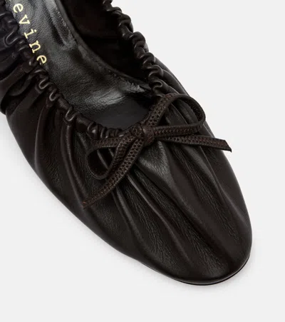 Herbert Levine Gather Around Ruched Leather Pumps In Multi