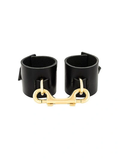 Shop Absidem Cuffs Bracelet In Black