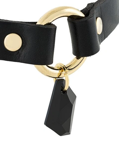 Shop Absidem Stoned Collar  In Black