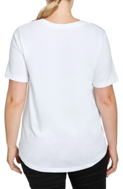 Universal Standard V-rex Tee In White