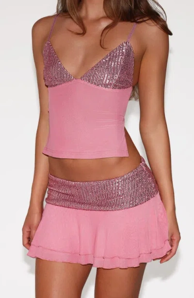 Tiger Mist Syla Sequin Cami In Multi