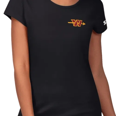 Starter Black Washington Commanders Endzone T-shirt In Black