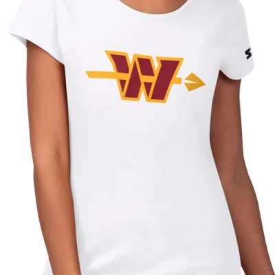 Starter White Washington Commanders Endzone T-shirt In White