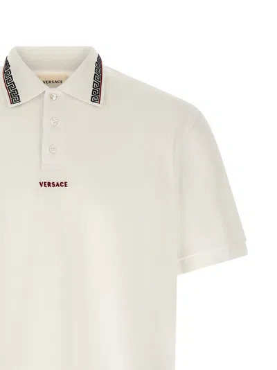 Versace Greca Polo White In White