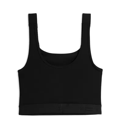 Tomboyx Adjustable Compression Crop Top In Black