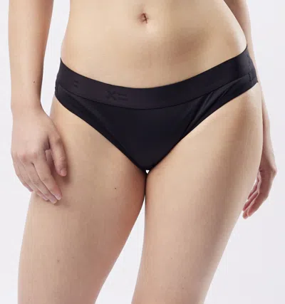 Tomboyx Period Proof Moderate Absorbency Bikini In Pure Black