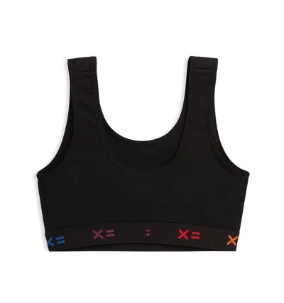 Tomboyx Essentials Soft Bra In Black X Rainbow