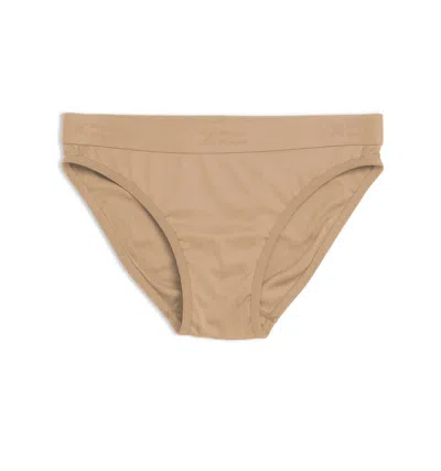 Tomboyx Smoothtuck Tucking Hi Leg Bikini In Brown