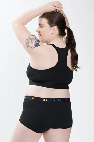 Tomboyx Scoop Soft Stretch Cotton Bralette In Brown