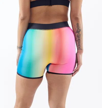 Tomboyx 4.5-inch Reversible Swim Shorts In Melting Rainbow