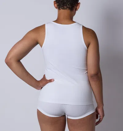 Tomboyx Bamboo Rib Power Tank In White