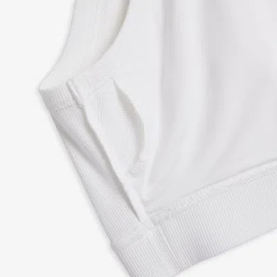 Tomboyx Bamboo Rib Essentials Soft Bra In White