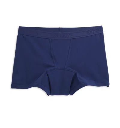 Tomboyx First Line Stretch Cotton Period 4.5-inch Trunks In Blue