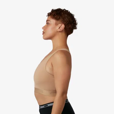 Tomboyx Compression Plus Racerback Crop Top In Brown