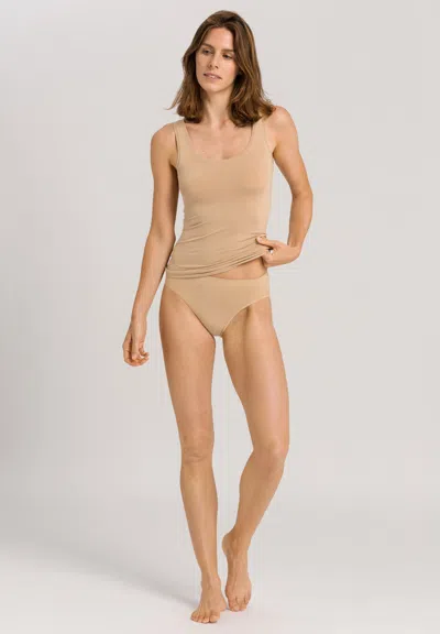 Hanro Touch Feeling High Cut Brief In Brown