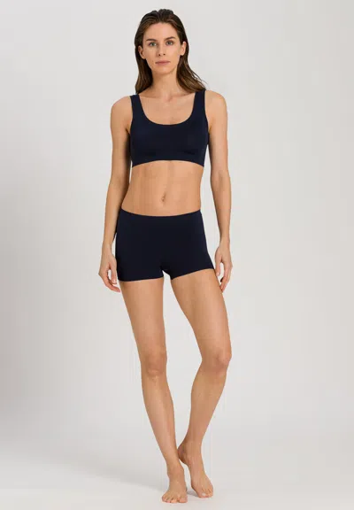Hanro Touch Feeling Boy Shorts In Blue