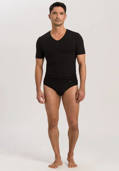 Hanro Natural Function Tencel And Cotton Brief In Black
