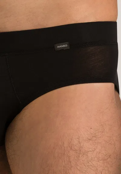 Hanro Natural Function Tencel And Cotton Brief In Black