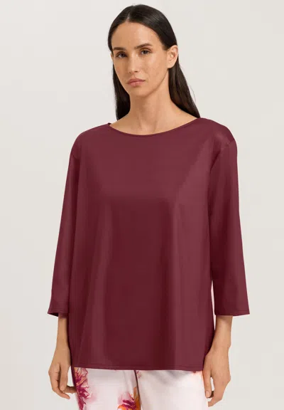 Hanro Eleni Relaxed Cotton Top In Multi