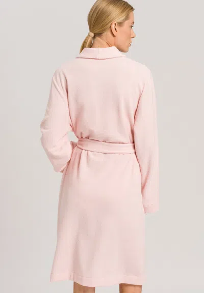 Hanro Robe Selection Shawl Collar Robe In Pink