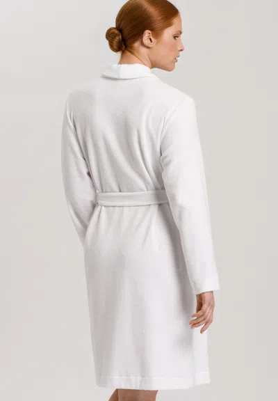 Hanro Robe Selection Shawl Collar Robe In White