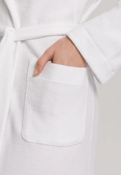 Hanro Robe Selection Shawl Collar Robe In White