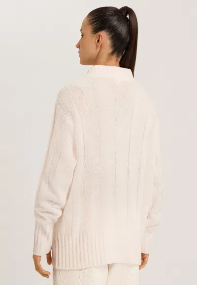 Hanro Knits Mockneck Wool Blend Pullover In White