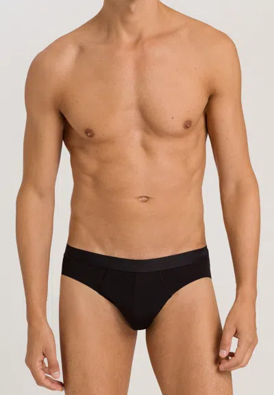 Hanro Natural Function Tencel And Cotton Brief In Black