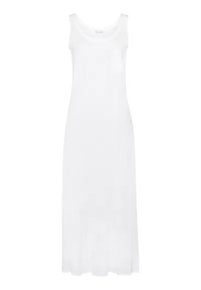 Hanro Cotton Deluxe Tank Nightgown In Crystal Pink