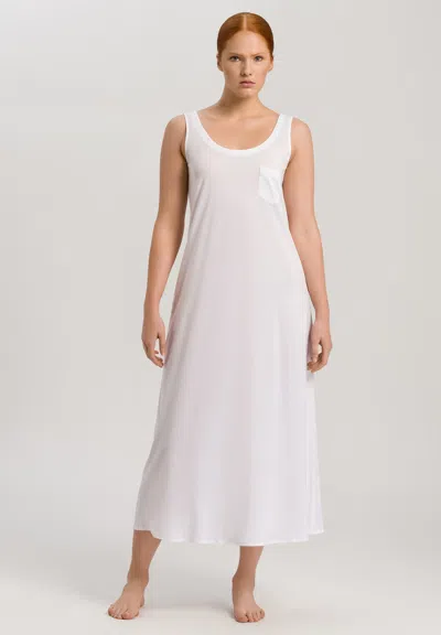 Hanro Cotton Deluxe Tank Nightgown In Crystal Pink