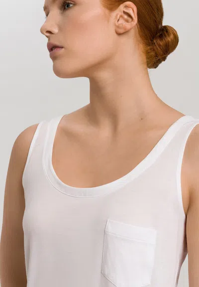 Hanro Cotton Deluxe Tank Nightgown In Crystal Pink