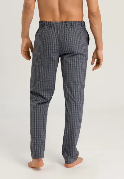 Hanro Night And Day Cotton Woven Pants In Blue