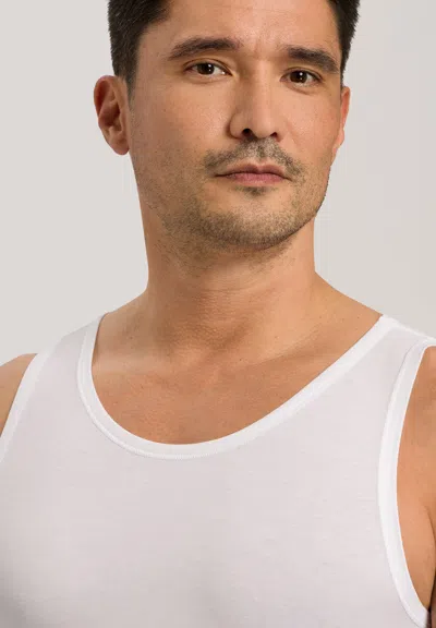 Hanro Natural Function Stretch-jersey Vest In White
