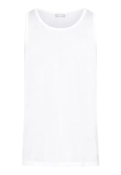 Hanro Natural Function Stretch-jersey Vest In White