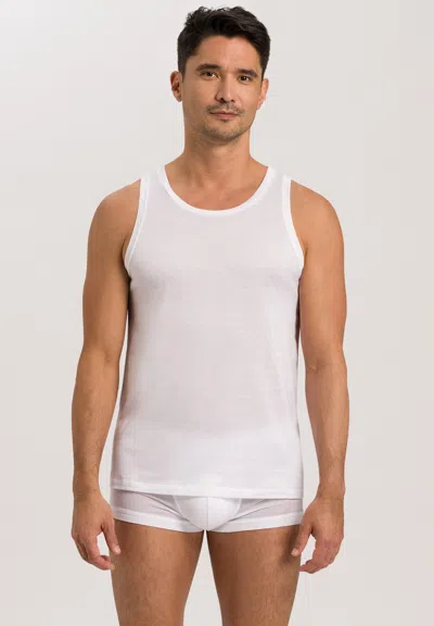 Hanro Natural Function Stretch-jersey Vest In White