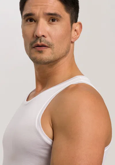 Hanro Natural Function Stretch-jersey Vest In White
