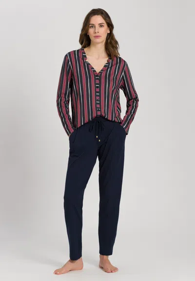 Hanro Sleep And Lounge Button Front Shirt In Multi