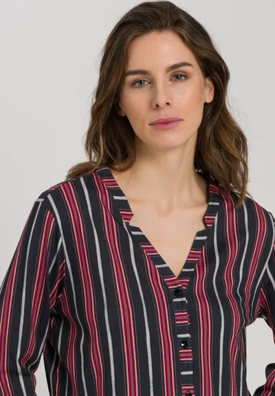 Hanro Sleep And Lounge Button Front Shirt In Multi