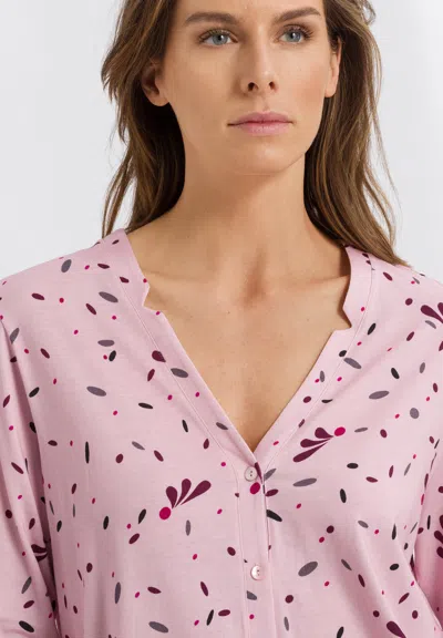 Hanro Sleep And Lounge Button Front Shirt In Multi