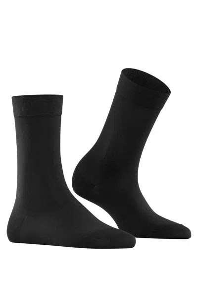 Hanro Cotton Touch So Socks In Black